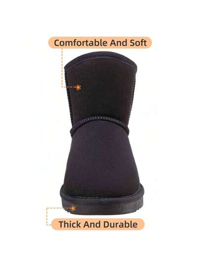 CAMEL CROWN بوت شتوية للرجال فرائية سهلة الارتداء ، بوت قصيرة ونصف الكاحل ، بوت منزلية ، بوت قصيرة ومينى للرجال