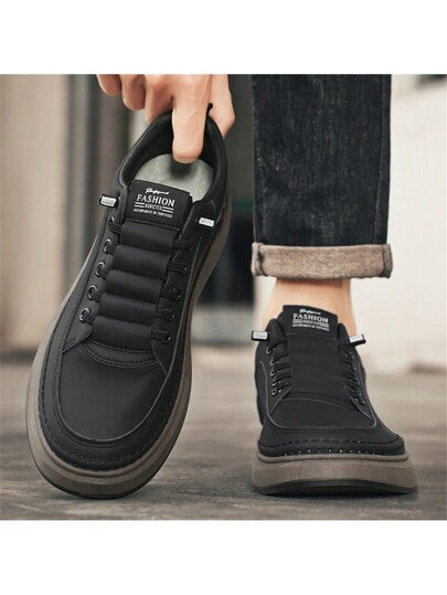 أحذية رياضية كاجوال متعددة الاستخدامات للرجال، أحذية تزلج للطلاب، أحذية رياضية للخارج مع طباعة أحرف عشوائية، مناسبة لجميع الفصول