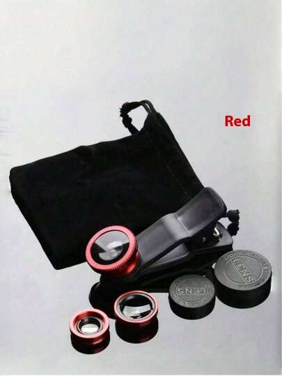 مجموعة عدسة الهاتف المحمول ذات عين السمك ، عدسة التصوير الذاتي المكبرة ذات عين السمك المحمولة (في هذه المجموعة يمكن استخدام عدستي عين السمك فقط. لا يمكن استخدام عدسات البانوراما والزاوية الضيقة)