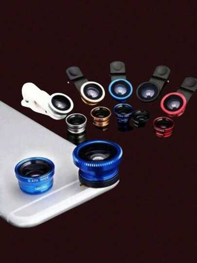 مجموعة عدسة الهاتف المحمول ذات عين السمك ، عدسة التصوير الذاتي المكبرة ذات عين السمك المحمولة (في هذه المجموعة يمكن استخدام عدستي عين السمك فقط. لا يمكن استخدام عدسات البانوراما والزاوية الضيقة)