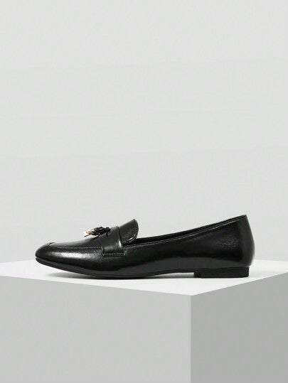 MOTF PREMIUM أحذية بطراز فرنجي قاع مستدير مسطحة للحصول على إطلالة راقية، مناسبة لعيد الحب والربيع وفترة أعياد البهجة