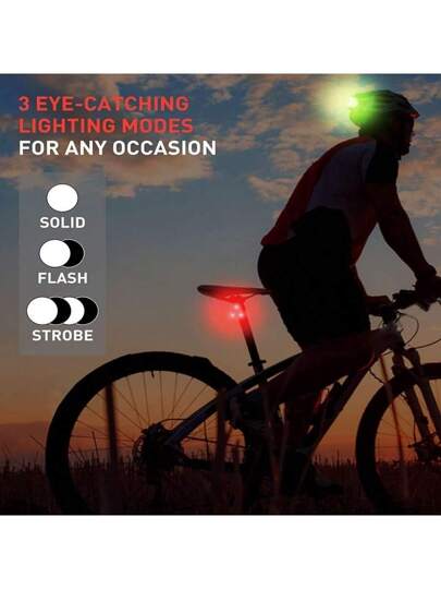 ضوء وميض LED ثلاثي الوضع معلق على حقيبة الظهر الانعكاسية، مناسب لعداء الليل، الحيوانات الأليفة، والدراجين للحذر والتحذير