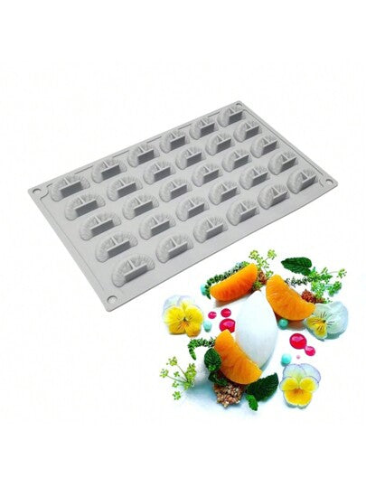 قوالب سيليكون لصنع حلويات جيلي بأشكال فواكه وخضروات واقعية كالبرتقال والكستناء والتوت والفول السوداني والفطر وأغصان الشجر، لتزيين الكيك والحلويات والحفلات والخدمات الغذائية