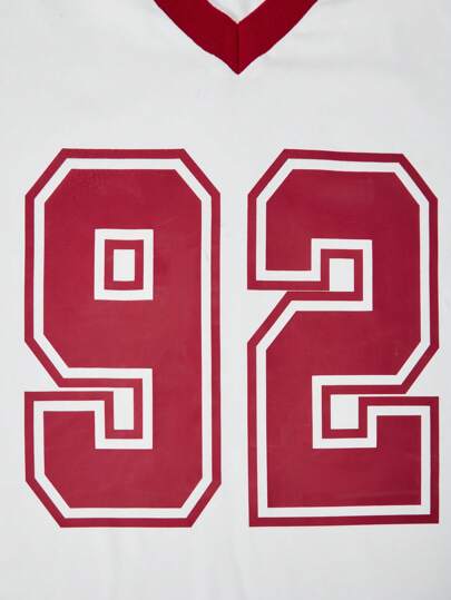 مايوه حريمي قطعة واحدة مجموعة بنطلون رياضي واسع وقميص كاجوال أنيق بأكمام قصيرة وياقة على شكل حرف V مع أنماط رقمية للمراهقات، قطعتان