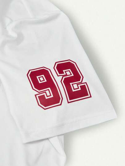 مايوه حريمي قطعة واحدة مجموعة بنطلون رياضي واسع وقميص كاجوال أنيق بأكمام قصيرة وياقة على شكل حرف V مع أنماط رقمية للمراهقات، قطعتان