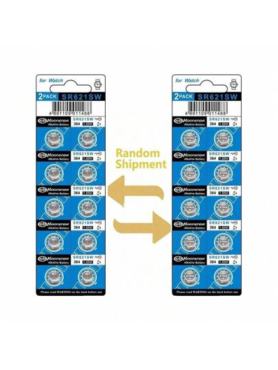 بطارية قلوية AG1 LR621 364 V364 164 531 SR621 SR621SW SR60 CX60 1.55V من 10-100 قطعة للساعات ومفاتيح السيارات وألعاب التحكم عن بعد وخلايا الزر