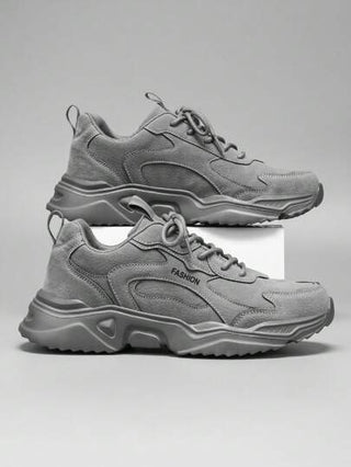 أحذية رياضية كاجوال سميكة الكعب للرجال ، تزيد من الارتفاع ، أحذية موضة للطلاب ، متعددة الاستخدامات وريضية ، مناسبة للخريف والشتاء