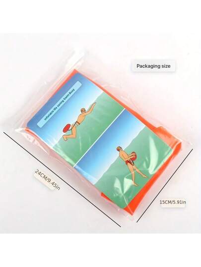 قطعة واحدة من السترات النفاخة المصنوعة من البولي فينيل كلوريد عالية الجودة - جهاز طفو أمان للاستخدام العام - بدون شحن، محمول، وسهل النفخ للسباحة في الهواء الطلق وأنشطة المياه