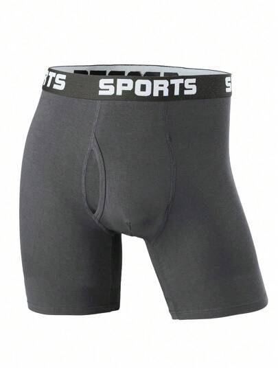 ملابس داخلية قصيرة بخصر قابل للشد للرجال، مريحة وذات تهوية جيدة، مناسبة للألعاب الرياضية، مرنة بشكل كبير، اربعة أزواج موسمية طويلة إضافية