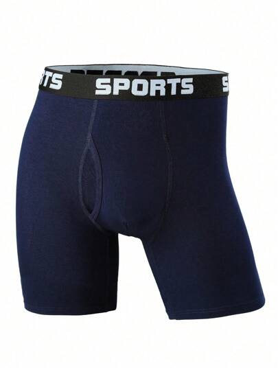 ملابس داخلية قصيرة بخصر قابل للشد للرجال، مريحة وذات تهوية جيدة، مناسبة للألعاب الرياضية، مرنة بشكل كبير، اربعة أزواج موسمية طويلة إضافية