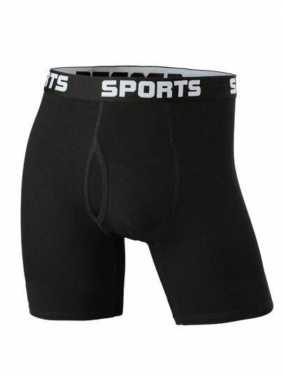 ملابس داخلية قصيرة بخصر قابل للشد للرجال، مريحة وذات تهوية جيدة، مناسبة للألعاب الرياضية، مرنة بشكل كبير، اربعة أزواج موسمية طويلة إضافية