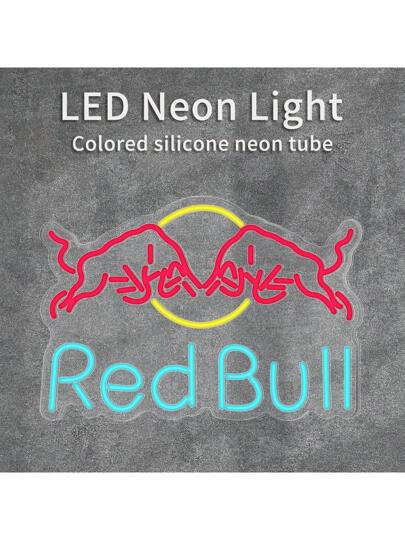 ضوء النيون الخفيف للدعاية على مشروبات الطاقة، لافتة نيون لمشروب الطاقة مونستر، ضوء نيون متعدد الوظائف يثبت على الحائط، مصنوع من الاكريليك بتشطيب معدني، بسيطرة أزرار، قابل للتعديل بالسطوع، يعمل بالطاقة من USB، مناسب للحانات وحفلات