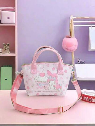 Sanrio حقيبة ظهر بسعة كبيرة مع صور سانريو هالو كيتي ، كورومي وماي ميلودي ، هدية لأعياد الميلاد وعيد الشكر وعيد الحب