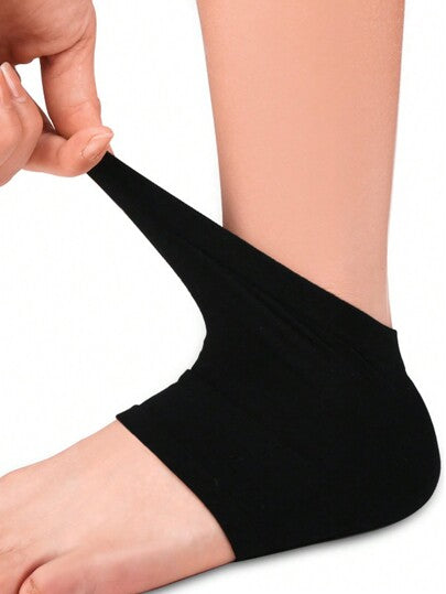 3 أزواج من الجوارب المرطبة السوداء للرجال والنساء، رعاية الكعب المتشقق، واقي الكعب من السيليكون، العناية بالقدم، جوارب مضادة للتشقق