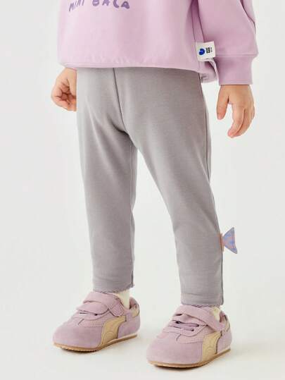 mini bala بنطلون رضيع ولادي طويل مرن، بنطلون طويل للربيع