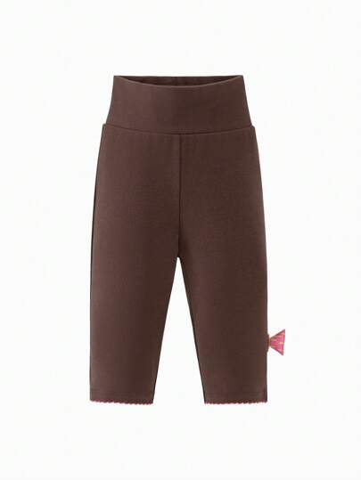 mini bala سراويل طويلة مرنة للأولاد الصغار ، بنطال طويل للربيع