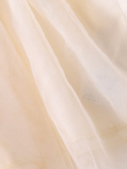 فساتين بيبي فستان قطني للأطفال بنات بأكمام قصيرة وطبعات كرتونية على الطراز الأوروبي والأمريكي الجديف مع حاشية من الشبك اللون المشمشي