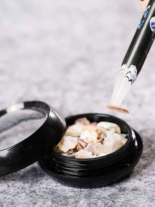 قطعتان من أدوات الأظافر الاحترافية البيضاء لإضافة الجواهر والأحجار الكريمة والمسامير الدقيقة، أدوات فن الأظافر، أقلام شمع لأخذ الراين ستون، قلم إسقاط نقاط للدمج واحتراف الأظافر