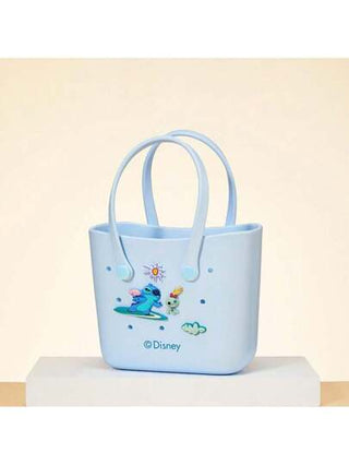 Miniso حقيبة غداء صغيرة للنساء من الإيفا ، حقيبة غداء كبيرة جميلة بتصميم Crocs باللون الوردي والبنفسجي والبيج مع مقبض، حقيبة بينتو صغيرة جميلة للمدرسة والعمل