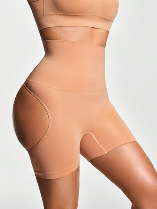 SHEIN Shape بوديسوت كامل الجسم نسائية قطعة واحدة ذات خصر مرتفع وملامس مريحة بلون أحادي