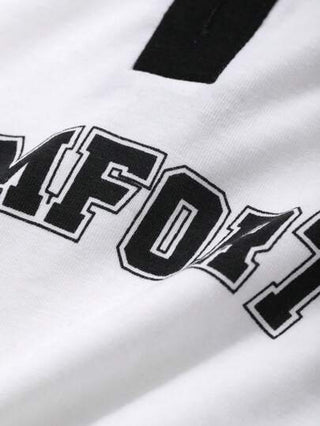 DAZY تي شيرت بأكمام قصيرة للأولاد الصغار مزخرف بطباعة حرفية، ملابس الخريف