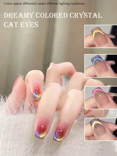 BOMD طقم لكمة برسمة عين القطة الماسية ب- 12 لون مجموعة طلاء أظافر جل، 8مل لكل لون، لاستخدام النساء، إكسسوارات محل الأظافر، أدوات الأظافر، بطراز ياباني