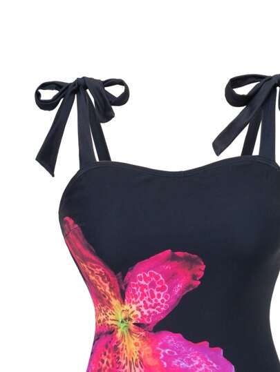 مايوه حريمي قطعة واحدة Swim Oasis ملابس سباحة نسائية مع بدلة لتغطية الأزهار لأيام الشاطئ والعطلات الصيفية