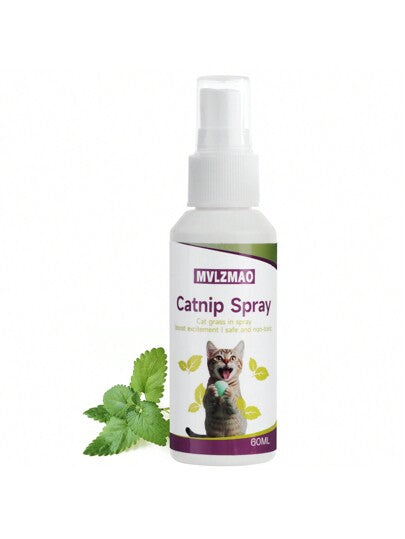 رذاذ نبات القط للقطط، رذاذ تحفيز قراش القطط، رذاذ شفاف لسلوك القطط والقطط الصغيرة سعة 60 مل لغرض التدريب