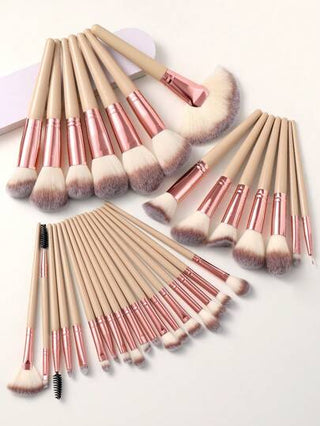 مجموعة أدوات مكياج تشمل: 6/20/32/36/41/47/53 قطعة بما في ذلك: 1 حقيبة أدوات تجميل وحقيبة مستحضرات تجميل متعددة الوظائف مقاومة للماء ، 32 قطعة مجموعة فرش مكياج، 4 قطع من أسفنجات المكياج، 4 قطع من أسفنجات المكياج الصغيرة، 4 قطع من وسادات المساحيق...