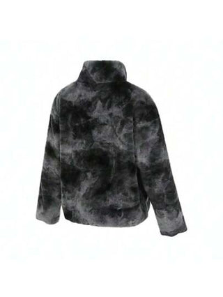 2024 معطف ألحريري النسائي AS W NSW JKT FAUX FUR AOP GCEL ، معطف خارجي بفرو اصطناعي HQ4871-010