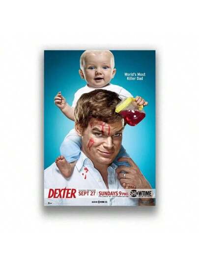 قطعة واحدة لوحة حائط للعرض، لوحة كانفاس مطبوع عليها مشهد من مسلسل الرعب الكلاسيكي الأمريكي، ديكور جدار المنزل، لوحة فنية بدون إطار لغرفة المعيشة