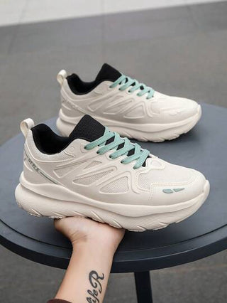 أحذية الجري مريحة للرجال ذات رقع مشبكية ثلاثية الأبعاد، سهلة التنفس، ذات بطانة ناعمة خفيفة الوزن للاستخدام في الأنشطة الخارجية، أحجام كبيرة، أحذية رياضية للأزواج