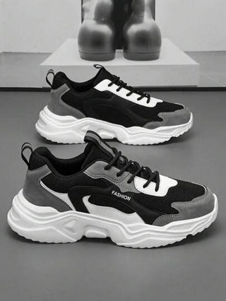 أحذية رياضة خفيفة الوزن مريحة للرجال مع بصمة حرف، كاجوال وأحذية رياضية أنيقة