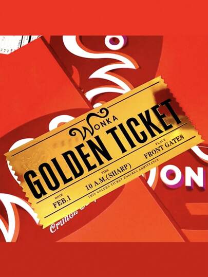 قسيمة ذهبية من شوكولاتة مصنع الشوكولاتة لتشارلي ، بطاقة بلاستيكية مطلية بالرقائق، تذكرة محظوظة ، قطعة دعائم كوسبلاي، علامة كتاب، بطاقة حفلة، مرح، مفاجأة، ملحقات أنمي، هدية مثالية للأصدقاء، مناسبة للرجال والنساء - أوراق نقدية مزيفة