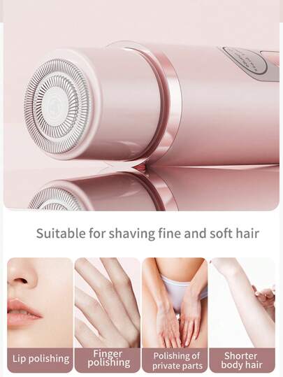 ماكينة حلاقة كهربائية مزدوجة الرأس، مناسبة للنساء، تستخدم للجسم والأنف والشعر وبشرة الوجه والحواجب والساقين والإبطين، قابلة للشحن عبر USB، مناسبة للاستخدام المنزلي وكهدية