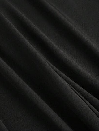 Sweetra بناطيل نسائية أرجل واسعة مطوية بطراز المخمل الأنيق , للخريف والشتاء