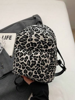 قطعة واحدة حقيبة ظهر صغيرة فاخرة بطبعة نمر ملائمة للخريف والشتاء، تصلح للسفر والاستخدام اليومي