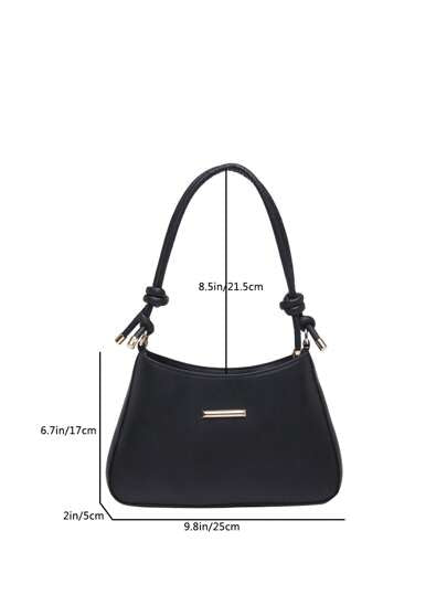 حقيبة كتف نسائية عصرية بسيطة ، حقيبة ذراع شعبية ، ذات تباين بين الأبيض والأسود ، حقيبة يد متعددة الاستخدامات