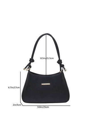 حقيبة كتف نسائية عصرية بسيطة ، حقيبة ذراع شعبية ، ذات تباين بين الأبيض والأسود ، حقيبة يد متعددة الاستخدامات