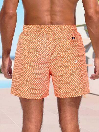 Horizaway شورتات رجالية كاجوال مريحة وذات قصة مناسبة للارتداء اليومي ، شاطئية تصميم هاواي