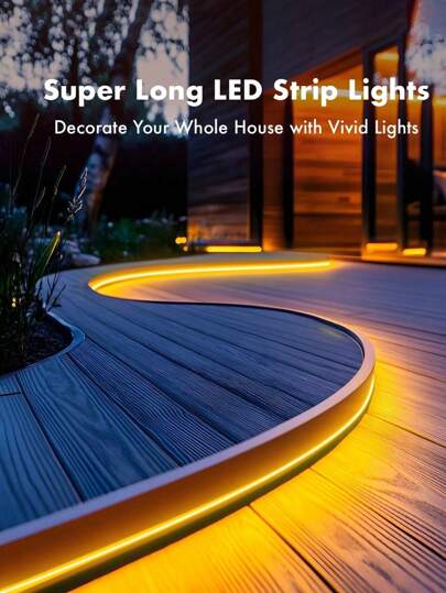 1 قطعة شريط إضاءة نيون بلوتوث كبير بتحكم ذكي عبر التطبيق ، شريط إضاءة LED خلفي للتلفزيون ، إضاءة نيون RGB مقاومة للماء لخلفية عرض التلفزيون ، ديكور المنزل والحفلات والأعياد ، غرفة المعيشة والنوم وغرفة الألعاب المنزلية