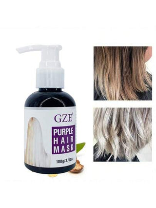 قناع شعر أرجواني للشعر الأشقر للرجال والنساء، معمق ومرطِّب للشعر الجاف