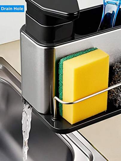 1 قطعة رف تخزين من الفولاذ المقاوم للصدأ بارتفاع 19 سم، رف تخزين للمطبخ، رف تخزين للحمام، مناسب للمطبخ والحوض والحمام والمرحاض وديكور المنزل