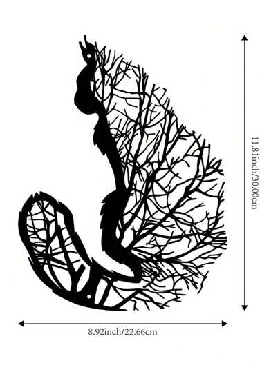 1 قطعة نحت حائطي على شكل صورة ظلية لقطة من الحديد، للداخل والخارج، زينة معلقة معدنية للغرفة المعيشة والشرفة والحديقة، ديكور منزلي متعدد الاستخدامات بدون الحاجة للكهرباء، مثالي لديكور الغرفة