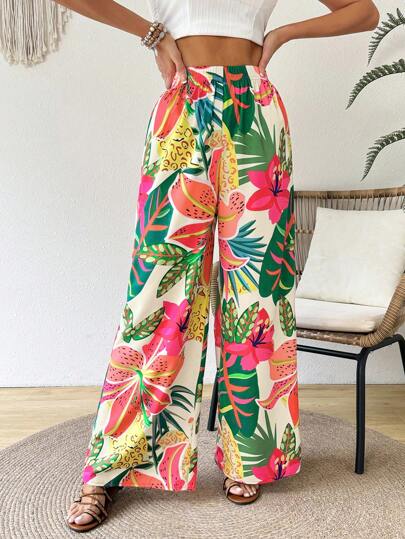 SHEIN VCAY بنطلون كاجوال يومي بسيط وعصري للسيدات