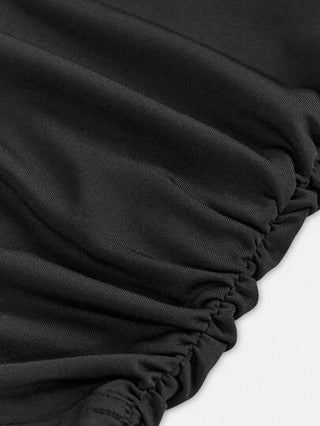girls-sets Girlism مجموعة ملابس علوية ذات رقبة طاقم مصنوعة من الأكريليك القطني للبنات المراهقات وبنطلون رجل واسع مطبوع بطبعة الفهد