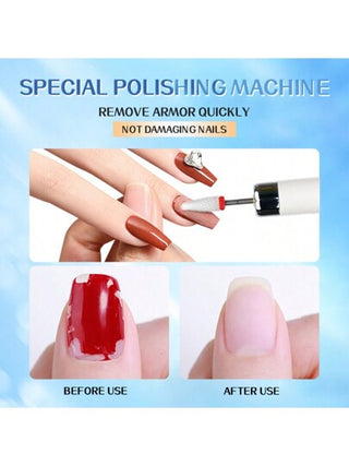 مُنعِّم أظافر كهربائي بطاقة بسيطة، جهاز ملف أظافر آلي للكبار في السن، مُصَقِّل أظافر لاسلكي صغير الحجم