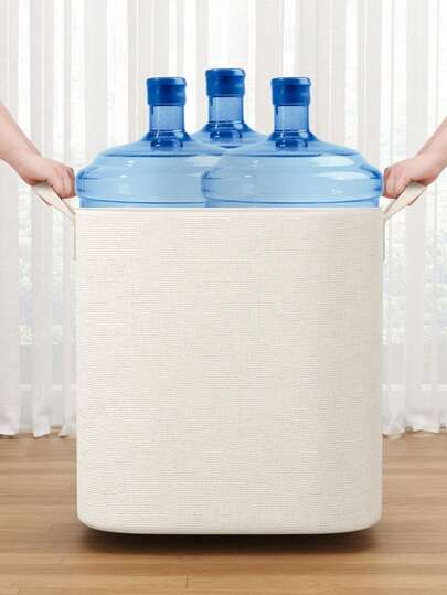 1 حقيبة تخزين قابلة للطي من القماش لتخزين الملابس، خزانة الملابس، غرفة النوم، البطاطين، الملابس الموسمية، حقيبة تخزين بيضاء بسيطة مناسبة لغرفة النوم وغرفة المعيشة، للعودة إلى المدرسة