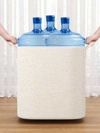 1 حقيبة تخزين قابلة للطي من القماش لتخزين الملابس، خزانة الملابس، غرفة النوم، البطاطين، الملابس الموسمية، حقيبة تخزين بيضاء بسيطة مناسبة لغرفة النوم وغرفة المعيشة، للعودة إلى المدرسة