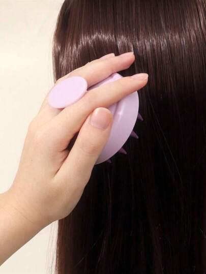 فرشاتان لتدليك فروة الرأس و تنظيف الرأس، فرشاة شامبو من السليكون ناعمة أداة لحمام الشعر